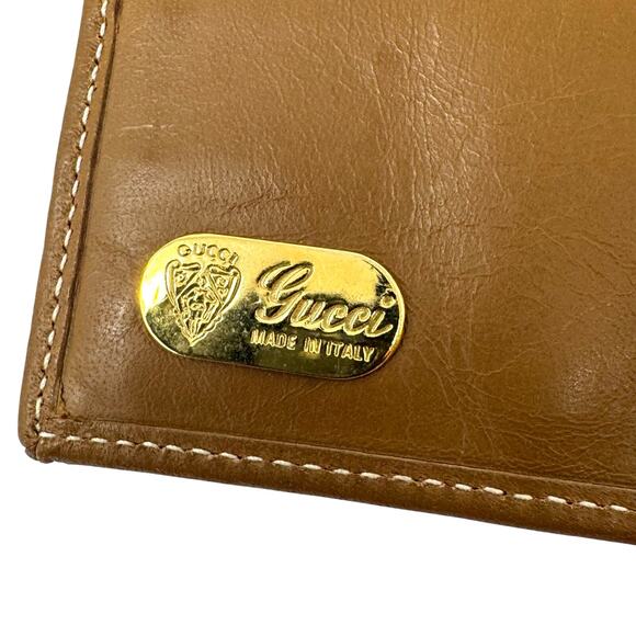Gucci Rare Vintage GG Supreme Canvas Monogram Continental Wallet Brown Leather - Picture 13 of 15